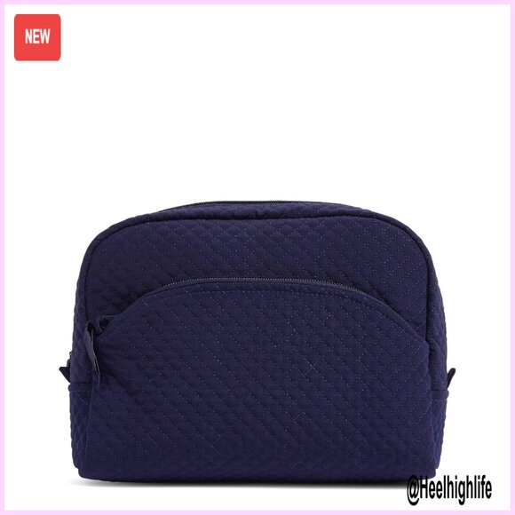 Clear Travel Makeup Bag for Women PVC Waterproof Large  Large Microfiber Cosmetic Organizer Bag with PVC Lined Interior